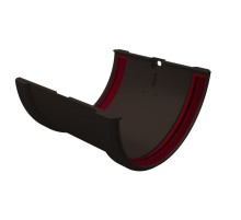 Соединитель желобов ПВХ Grand Line Коричневый (RR32)